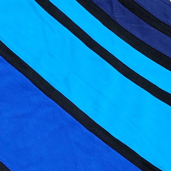 EXPRESS Black Blue Teal Short Stretch Skirt Size 4 - Picture 5 of 15